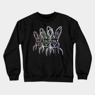 Neon Rabbits Crewneck Sweatshirt